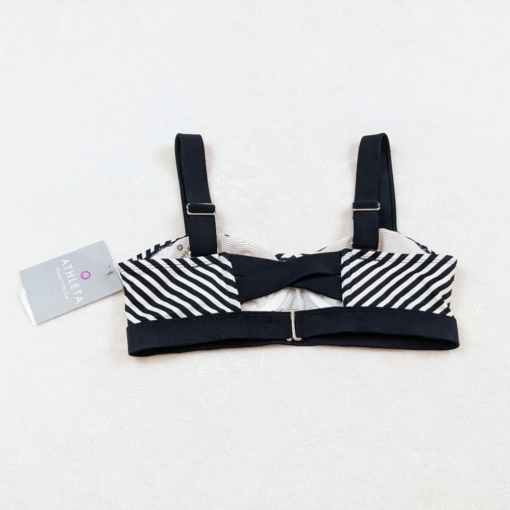 NWT Athleta Bikini Top Slash Stripe Pura 32 B/C - Picture 2 of 14